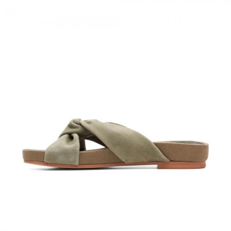 Πέδιλα-Σανδάλια γυναικεία Clarks - Pure Twist Sage Suede 26165671